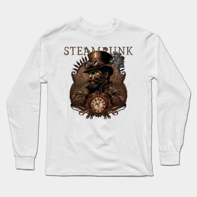 The Steampunk Top Hat Owner Long Sleeve T-Shirt by Abili-Tees